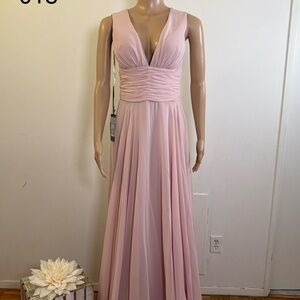 Elegant Pink Evening Gown